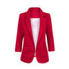 New Spring Autumn Candy Color Jacket Long Sleeve Slim Suit One Button Women Jacket Clothing M-2XL Office Work