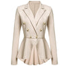 women jackets chic black button long sleeve suit blazer ladies feminino 2022 Autumn office outwear shirt blazer mujer