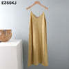 chic A-LINE basic spring summer dress strapless knit dress women loose camisole oversize long dress Female knit maxi dress
