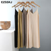 chic A-LINE basic spring summer dress strapless knit dress women loose camisole oversize long dress Female knit maxi dress