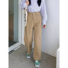 cotton Retro Khaki Woman Jeans Ankle-Length High Waisted Bottom Clothes 2022 Summer Harajuku Solid Japanese Style Ladies Trouser