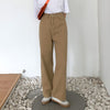 cotton Retro Khaki Woman Jeans Ankle-Length High Waisted Bottom Clothes 2022 Summer Harajuku Solid Japanese Style Ladies Trouser
