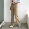 cotton Retro Khaki Woman Jeans Ankle-Length High Waisted Bottom Clothes 2022 Summer Harajuku Solid Japanese Style Ladies Trouser