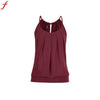 crop top mujer 2022 Women Summer Loose O Neck Cami Sleeveless O Neck Cropped Tops Harajuku Plus Size Tank Tops regata feminina#4