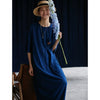 design women's embroidered medium length dress embroidered cotton T-shirt Dress 0423