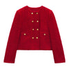 early autumn style temperament self-cultivation texture texture double-breasted jacket jacket texture mini skirt bag hip