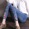 elastic basic women long jeans woman 2022push up skinny jeans with embroidery slim stretch cute nice denim pants femme boyfriend