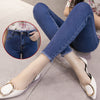 elastic fringed sexy boyfriend women jeans woman plus size push up skinny jeans with high waist slim stretch denim pants femme