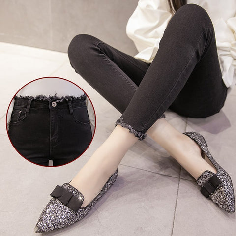 elastic fringed sexy boyfriend women jeans woman plus size push up skinny jeans with high waist slim stretch denim pants femme