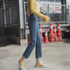 woman jeans high waist mom vintage boyfriends women blue jean straight trousers 2022 Denim Trousers streetwear aesthetic