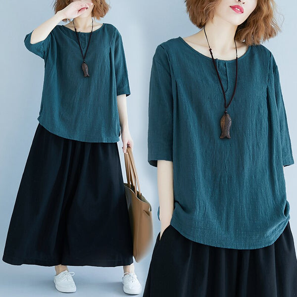 (film) in the spring of the art of cotton T-shirt price yuan loose big yards