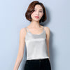 Summer Women Tank Tops 2022 Fashion Silk blouse Slim Sleeveless blusa feminina Co Tees shirts Plus Size 3XL