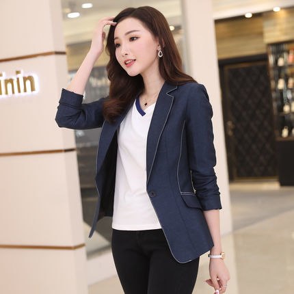 gray/Black Women Blazers And Jackets Spring Autumn Long Sleeve Single Button Blaser Female Blazer Feminino Women Suit Office