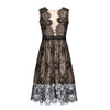 hirigin Elegant Lace Patchwork Dress For Women Sleeveless High Waist Short Mini Dresses Female Party Night Club Women Dresses