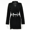 hirigin Elegant Sexy Skirts Sets Fall 2022 Women 2 Piece Set Cropped Blazer Cardigan Jacket Split Mini Pencil Skirts