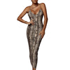 hirigin Sexy Women's Leopard Snake Print Dress  Ladies Long Maxi Dress Party Bodycon Occasion Dresses Evening Sundress