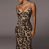 hirigin Sexy Women's Leopard Snake Print Dress  Ladies Long Maxi Dress Party Bodycon Occasion Dresses Evening Sundress