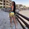 Sleeeveless Mini Dresses One Shoulder Print Clubwear One Shoulder Female Bodycon Dress Sexy Casual Women Clothing