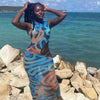 hirigin Women Summer  Hollow Out Mesh See Through Printed Bodycon Sexy Dress Sundress 2022 Female Clothing Streetwear