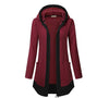 autumn European and American women  zipper Casual long sleeve Pocket hooded sweater Office Lady Jacket  coat top