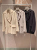 iYunDo Elegant Blazer Women Jacket Ladies Suit Korean Clothing Neutral Style Solid Jackets Oversize Tops Female Clothes