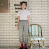 imakokoni, all-match casual trousers, women's high-waisted, loose-fitting, lace-up radish pants, spring and summer
