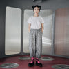 imakokoni, all-match casual trousers, women's high-waisted, loose-fitting, lace-up radish pants, spring and summer