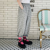 imakokoni, all-match casual trousers, women's high-waisted, loose-fitting, lace-up radish pants, spring and summer