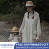 imakokoni original design light green thin doll collar dress simple Japanese female 202952