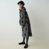 imakokoni original mid-length hooded sweater dress female autumn and winter loose casual thin knee skirt