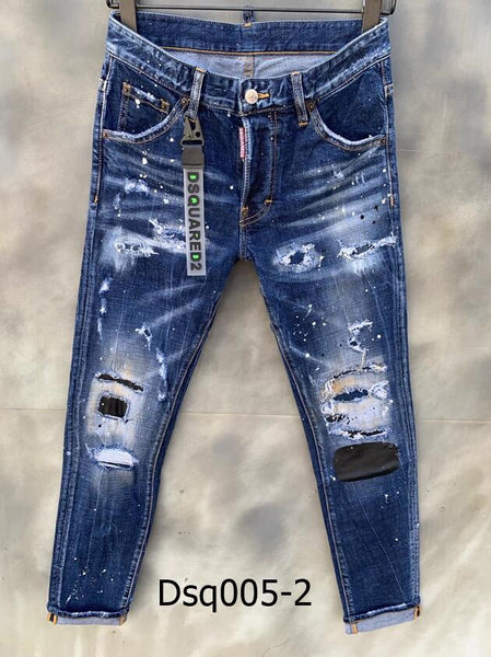 jeans classic,Authentic DSQUARED2,Retro,Italian brand ,Women/Men Jeans,locomotive,Jogging jeans,Dsq005-2