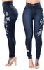 jeans embroidery pantalones vaqueros mujer Jeans pantalones de mujer denim Pencil Pants Female ripped jeans para mujeres beg
