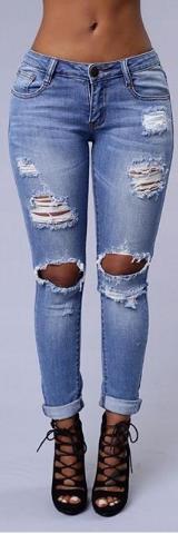 jeans embroidery pantalones vaqueros mujer Jeans pantalones de mujer denim Pencil Pants Female ripped jeans para mujeres beg