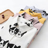 kawaii Dog Printed White Blouse Women clothes 2023 Streetwear Tops Turn Down Collar Long Sleeve Cotton Loose Boyfriend Shirt 448