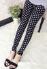 lady lovely lip Graffiti legging women sexy casual stripe leggings girl fashion polka dot summer capris fitted cute pant