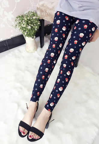 lady lovely lip Graffiti legging women sexy casual stripe leggings girl fashion polka dot summer capris fitted cute pant
