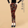 lady winter leggings women tattoo velvet Warm pants fashion floral legging cashmere capris sexy leopard crocodile black pant