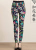 lady winter leggings women tattoo velvet Warm pants fashion floral legging cashmere capris sexy leopard crocodile black pant