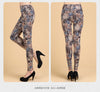 lady winter leggings women tattoo velvet Warm pants fashion floral legging cashmere capris sexy leopard crocodile black pant