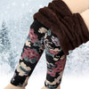 lady winter leggings women tattoo velvet Warm pants fashion floral legging cashmere capris sexy leopard crocodile black pant