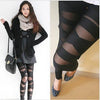 large size Women's Cross band Leggings Sexy Slim ribbon black Pants Women's Leggings lady fashion Stripe lace legging