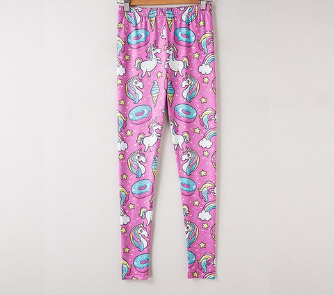 leggings Unicorn cute home pants pink Unicorn close work out leggings fashion women's leggings sportswear athleisure pants DDK51