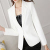(made by yihaodi) 20232spring and Autumn Korean Mini suit women's long sleeve short slim casual temperament White Mini suit