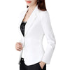 (made by yihaodi) 20232spring and Autumn Korean Mini suit women's long sleeve short slim casual temperament White Mini suit