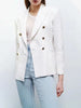 multi-color women's clothing fashionable atmosphere wild temperament straight casual double-breasted suit jacket