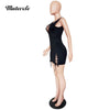 sexy party dresses women 2022 summer night club dress hollow out bandage lace up spaghetti strap sleeveless tank dress