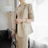 comfortable personality skirt suits loose suit and long a-line skirt  work style stain skirt suits