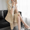 comfortable personality skirt suits loose suit and long a-line skirt  work style stain skirt suits