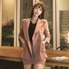 work style women sets Double breasted suit and mini sexy pencil skirt comfortable  skirt suits