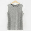 new fashion women sleeveless t-shirt female girls loose 95% pure cotton solid color spring autumn o-neck vest tank tops Camis